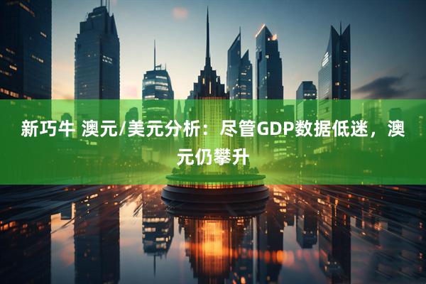 新巧牛 澳元/美元分析：尽管GDP数据低迷，澳元仍攀升