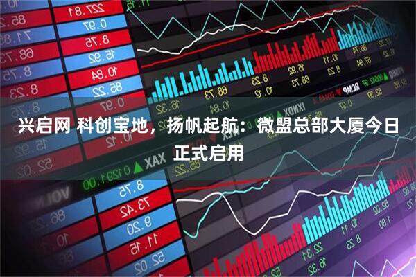 兴启网 科创宝地，扬帆起航：微盟总部大厦今日正式启用