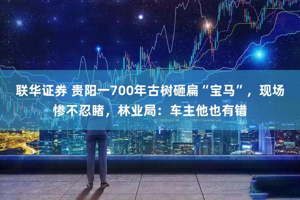 联华证券 贵阳一700年古树砸扁“宝马”，现场惨不忍睹，林业局：车主他也有错